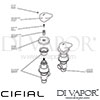 Cifial 32400SF.U Adele Mono Basin Tap Dimensions